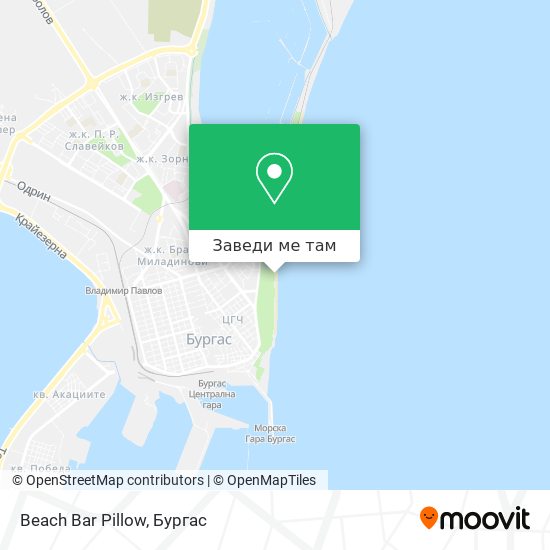 Beach Bar Pillow карта