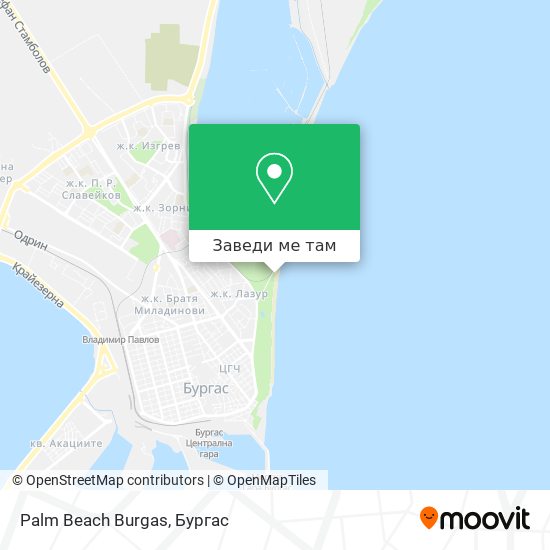 Palm Beach Burgas карта