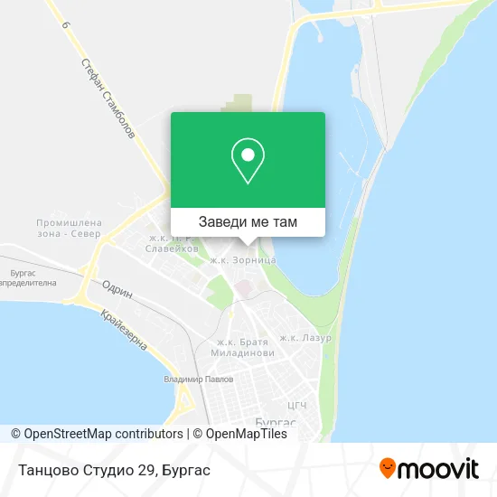 Танцово Студио 29 карта