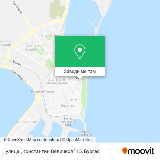 улица „Константин Величков“ 15 карта