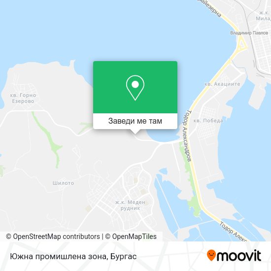 Южна промишлена зона карта