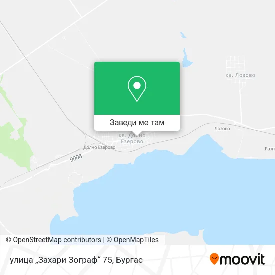 улица „Захари Зограф“ 75 карта