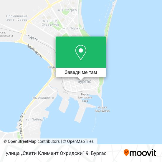 улица „Свети Климент Охридски“ 9 карта