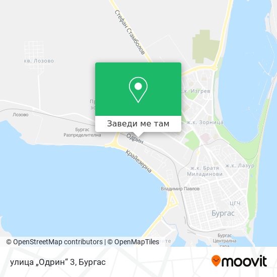 улица „Одрин“ 3 карта