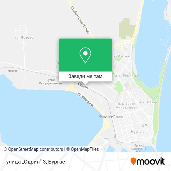 улица „Одрин“ 3 карта