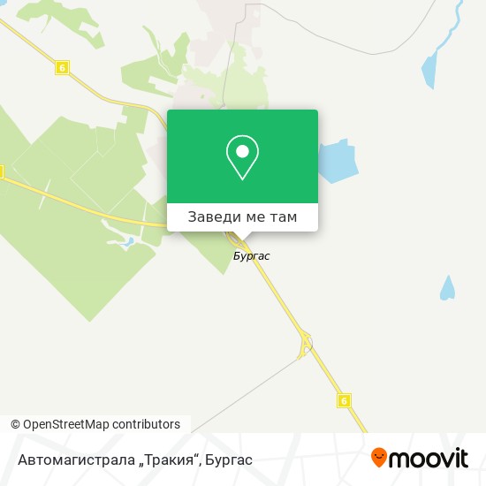 Автомагистрала „Тракия“ карта