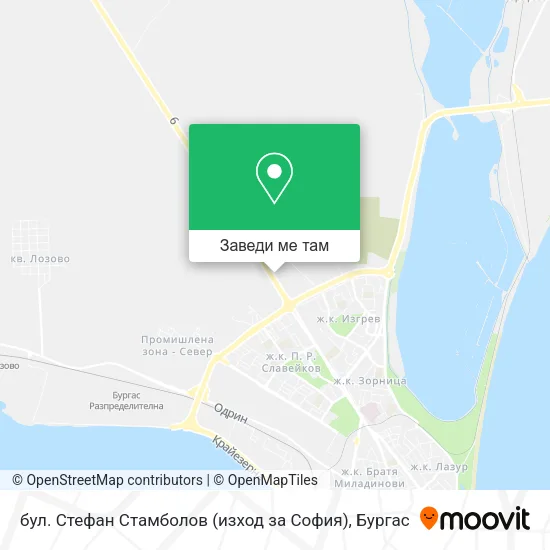 бул. Стефан Стамболов (изход за София) карта