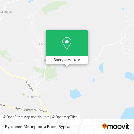 Бургаски Минерални Бани карта