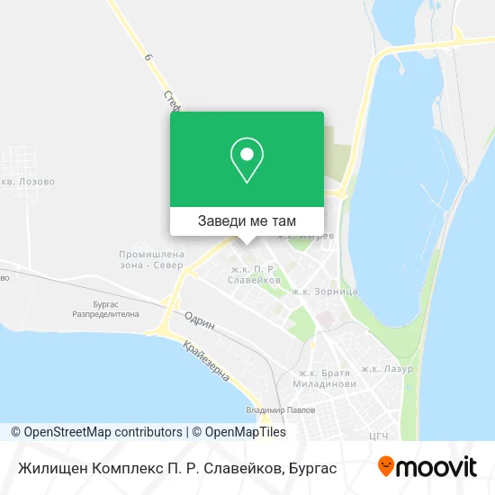Жилищен Комплекс П. Р. Славейков карта