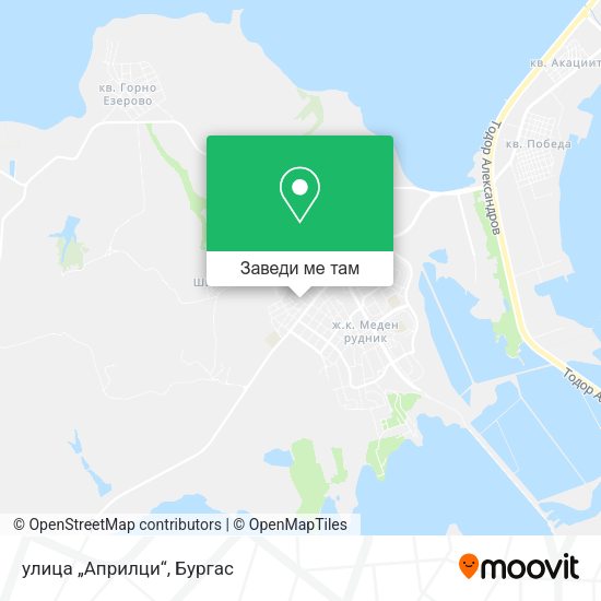 улица „Априлци“ карта