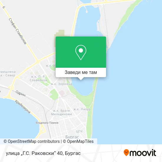 улица „Г.С. Раковски“ 40 карта