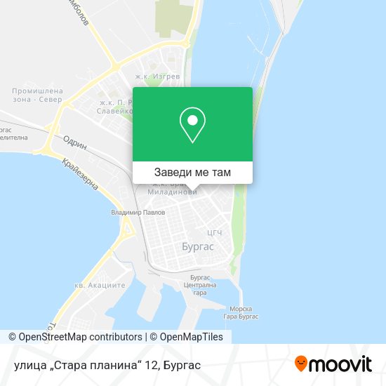 улица „Стара планина“ 12 карта