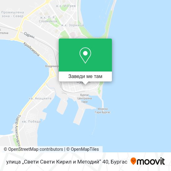 улица „Свети Свети Кирил и Методий“ 40 карта
