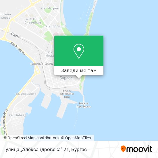 улица „Александровска“ 21 карта
