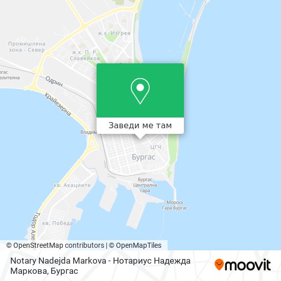 Notary Nadejda Markova - Нотариус Надежда Маркова карта