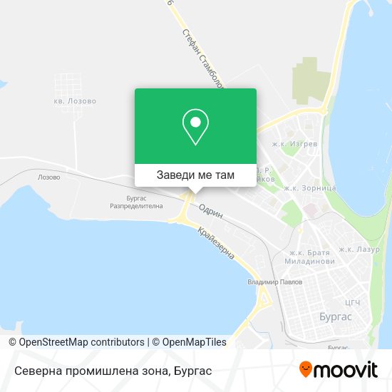 Северна промишлена зона карта