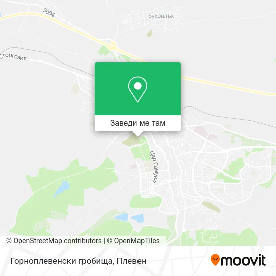 Горноплевенски гробища карта