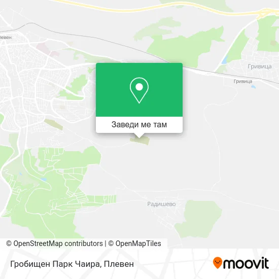 Гробищен Парк Чаира карта