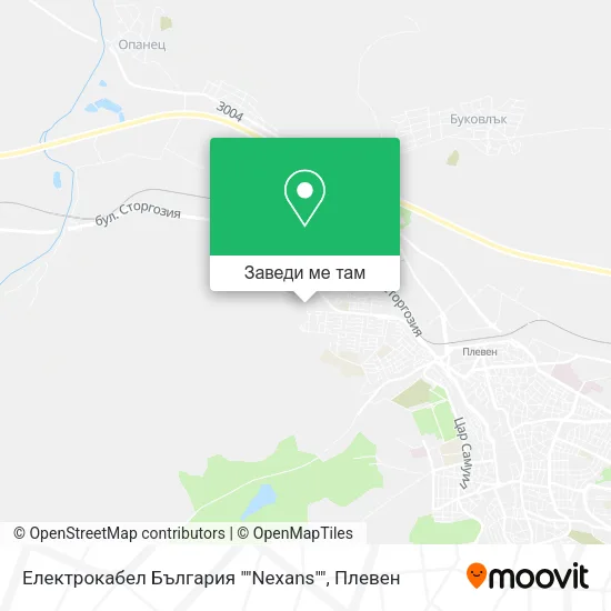 Електрокабел България ""Nexans"" карта