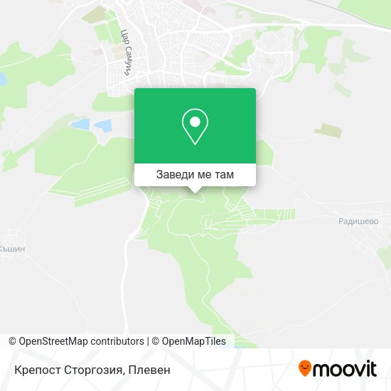 Крепост Сторгозия карта