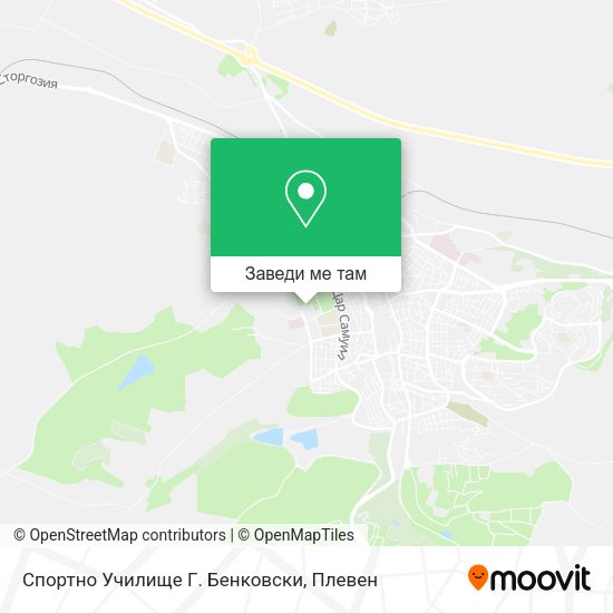 Спортно Училище Г. Бенковски карта