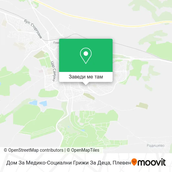 Дом За Медико-Социални Грижи За Деца карта