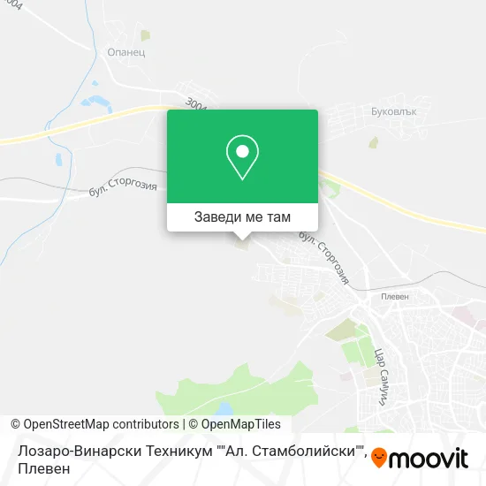 Лозаро-Винарски Техникум ""Ал. Стамболийски"" карта