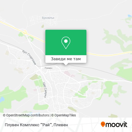 Плувен Комплекс ""Рай"" карта