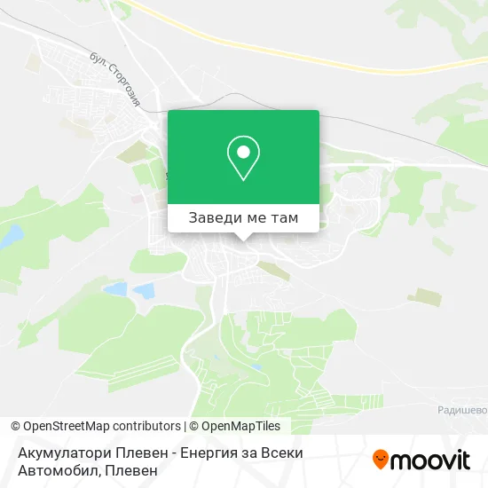 Акумулатори Плевен - Енергия за Всеки Автомобил карта