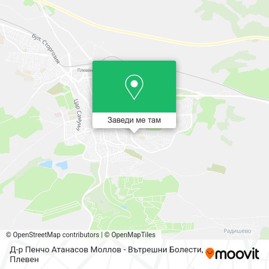 Д-р Пенчо Атанасов Моллов - Вътрешни Болести карта