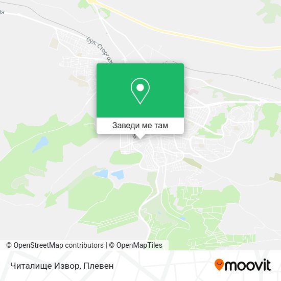 Читалище Извор карта