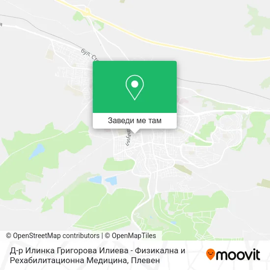 Д-р Илинка Григорова Илиева - Физикална и Рехабилитационна Медицина карта