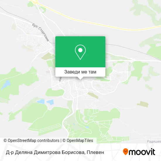 Д-р Деляна Димитрова Борисова карта