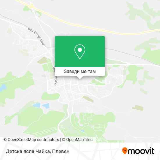 Детска ясла Чайка карта