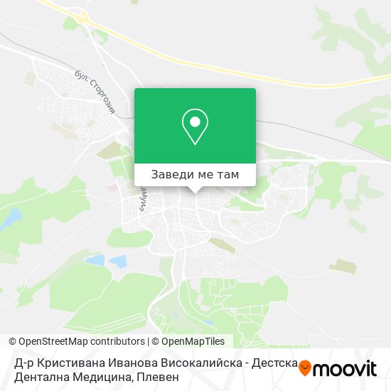 Д-р Кристивана Иванова Високалийска - Дестска Дентална Медицина карта