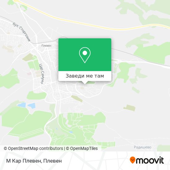 М Кар Плевен карта