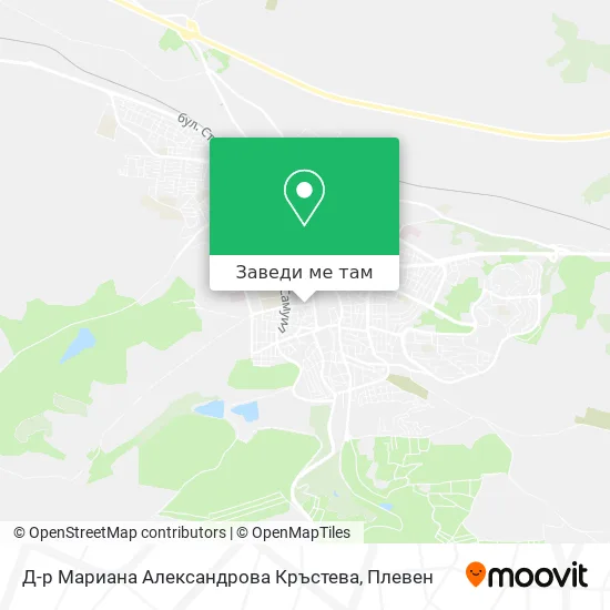 Д-р Мариана Александрова Кръстева карта