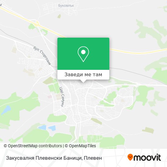 Закусвалня Плевенски Баници карта
