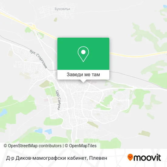 Д-р Диков-мамографски кабинет карта