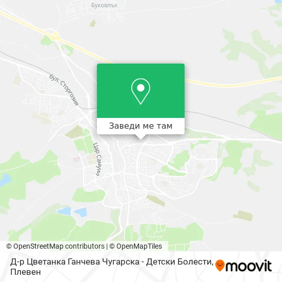 Д-р Цветанка Ганчева Чугарска - Детски Болести карта