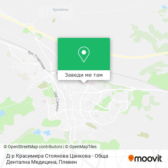 Д-р Красимира Стоянова Цанкова - Обща Дентална Медицина карта