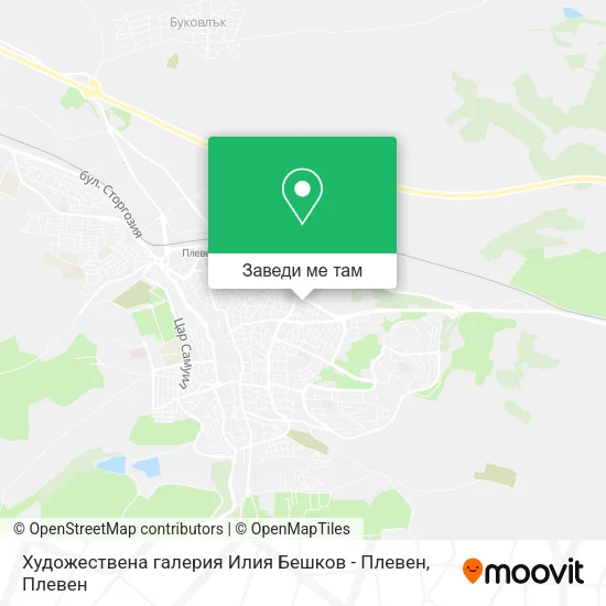 Художествена галерия Илия Бешков - Плевен карта