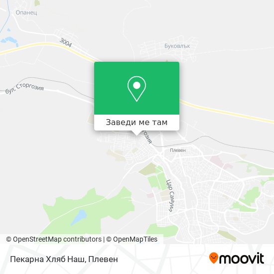 Пекарна Хляб Наш карта