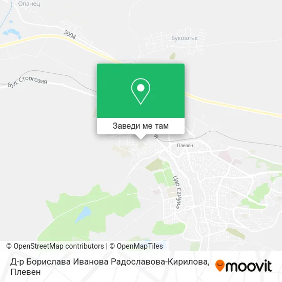 Д-р Борислава Иванова Радославова-Кирилова карта