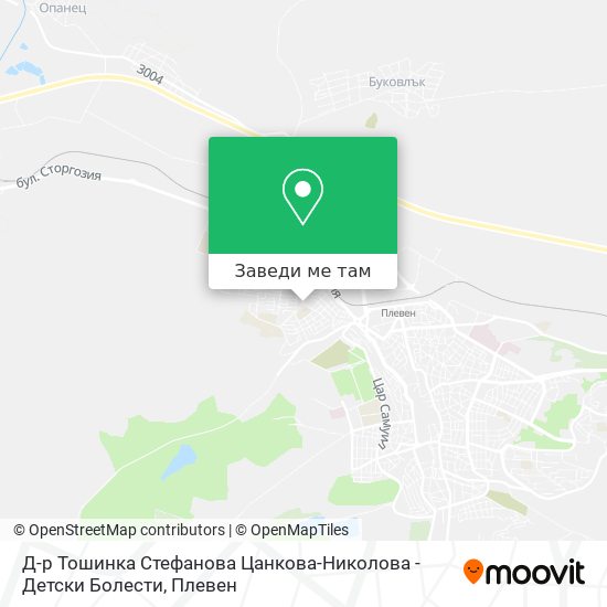 Д-р Тошинка Стефанова Цанкова-Николова - Детски Болести карта