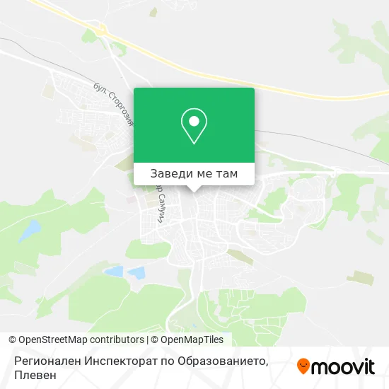 Регионален Инспекторат по Образованието карта