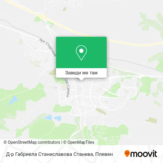 Д-р Габриела Станиславова Станева карта