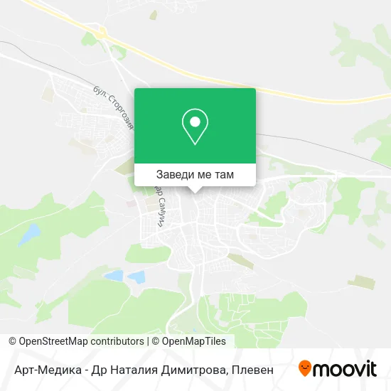 Арт-Медика - Др Наталия Димитрова карта