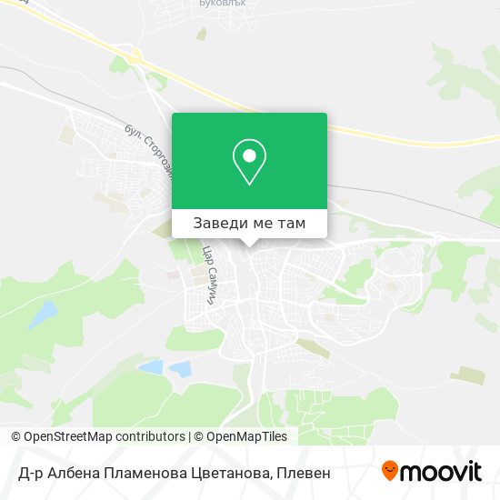 Д-р Албена Пламенова Цветанова карта