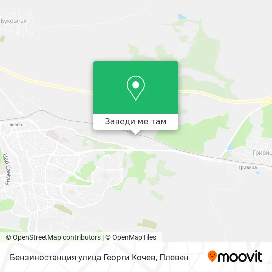 Бензиностанция улица Георги Кочев карта